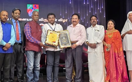 சமூக சேவகர் ஆர்ய வைஸ்ய முன்னேற்ற பேரவை மாநில தலைவர் நாகா ஆர்.அரவிந்தன்  சேவை செம்மல் விருது