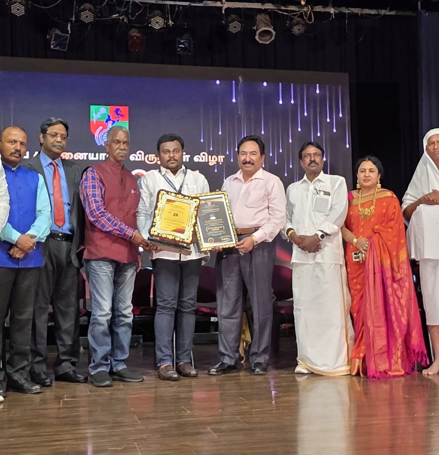 சமூக சேவகர் ஆர்ய வைஸ்ய முன்னேற்ற பேரவை மாநில தலைவர் நாகா ஆர்.அரவிந்தன்  சேவை செம்மல் விருது